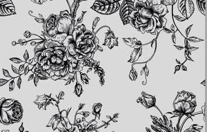 Black & White Toile Skirt