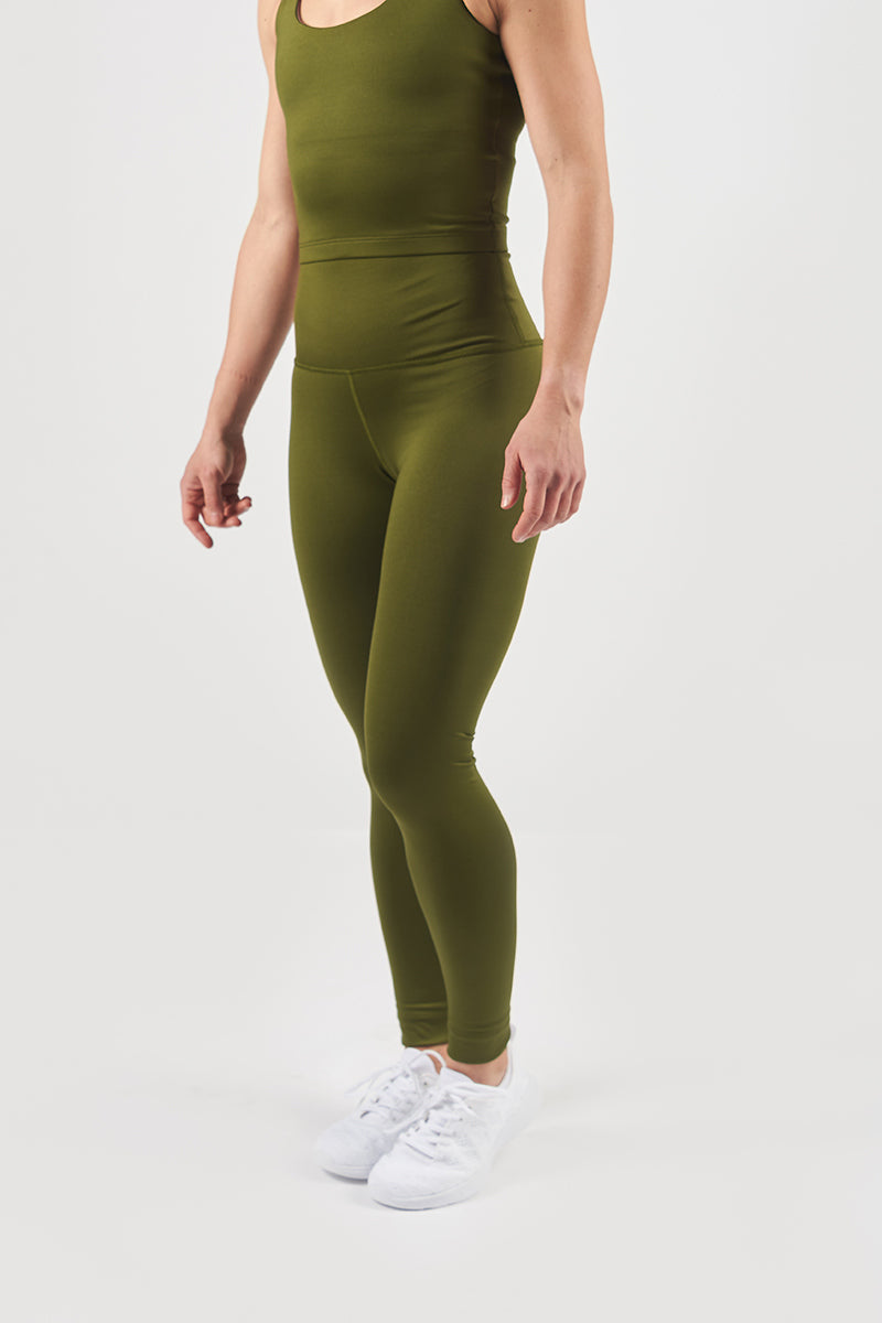 Olive Green Yoga Leggings