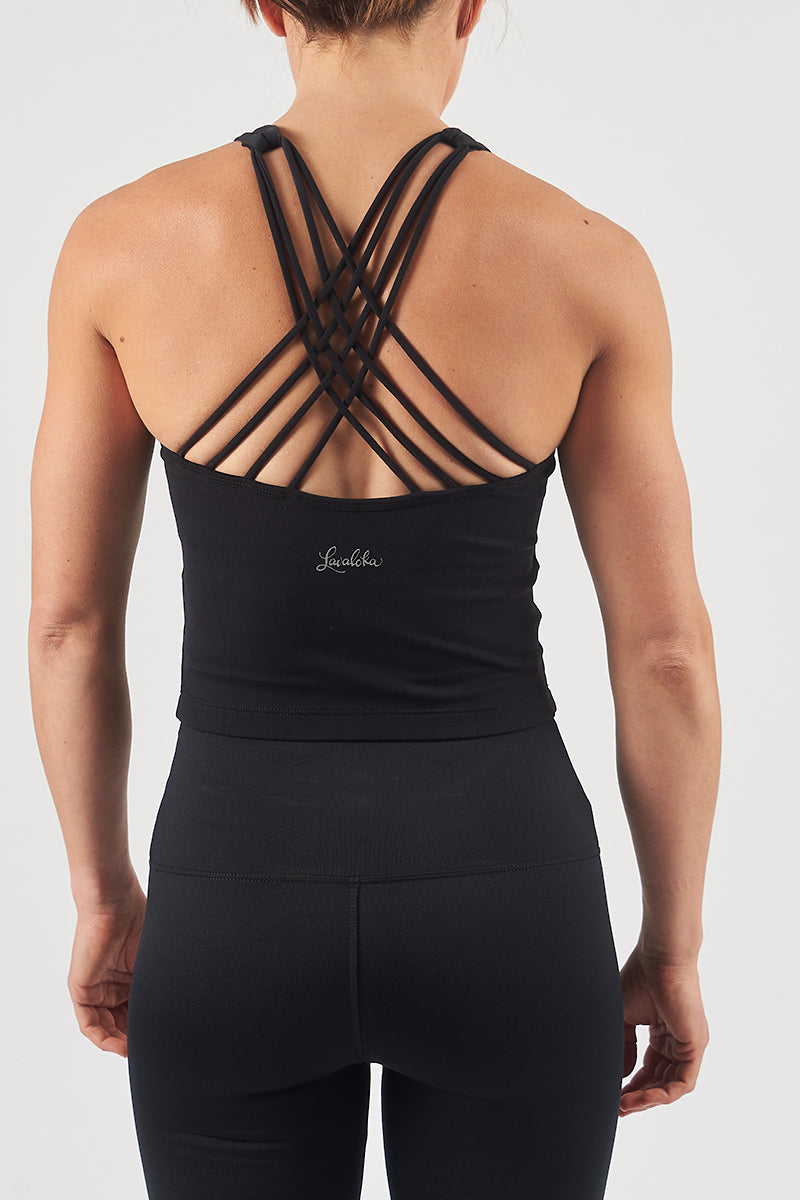Samantha Crop Top - Black