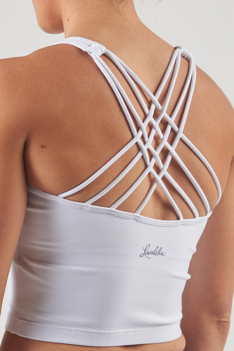 Samantha Crop Top - White