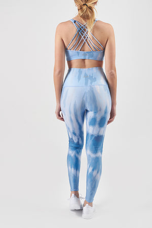 Blue Tie Dye Leggings