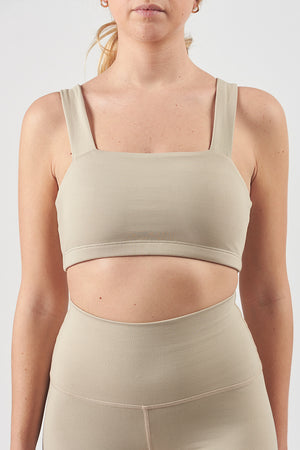 Beige Bandeau Top