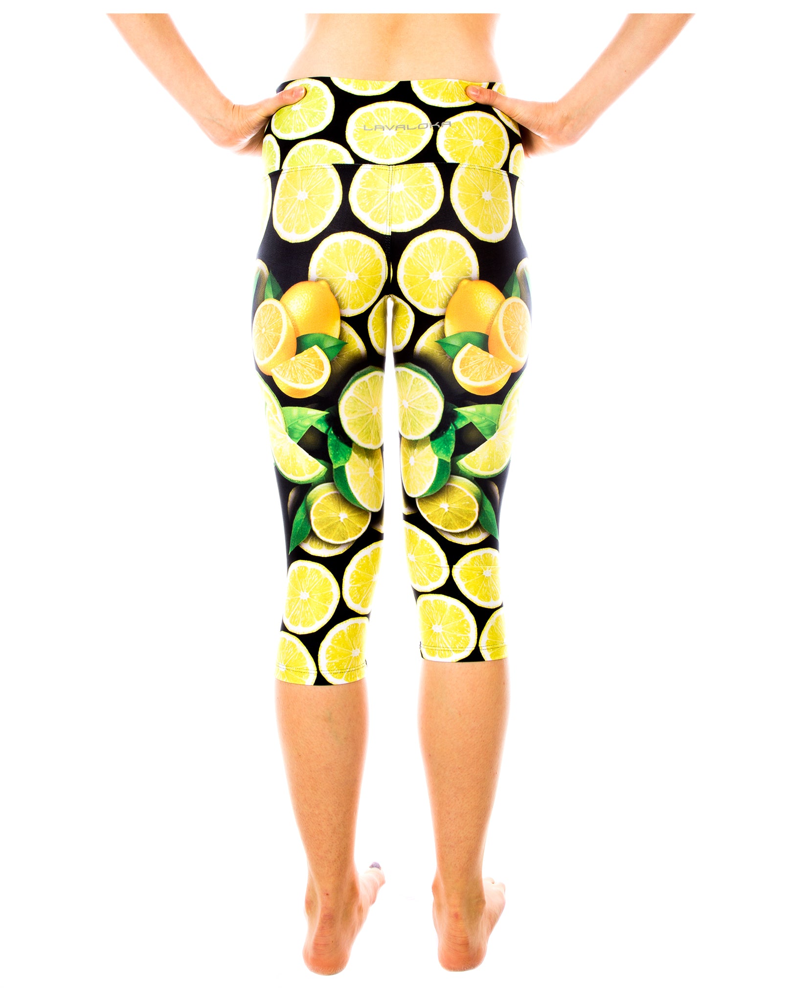 Lemon Lime Capri Yoga Pants