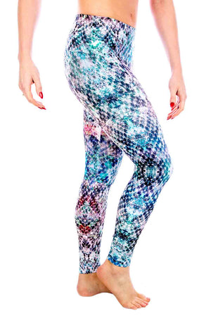 Silver Snake Yoga Pants