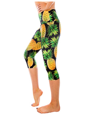 Pineapple Capri Yoga Pants