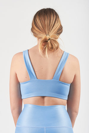 Sophie Bandeau Bra - Blue Pearl Shine