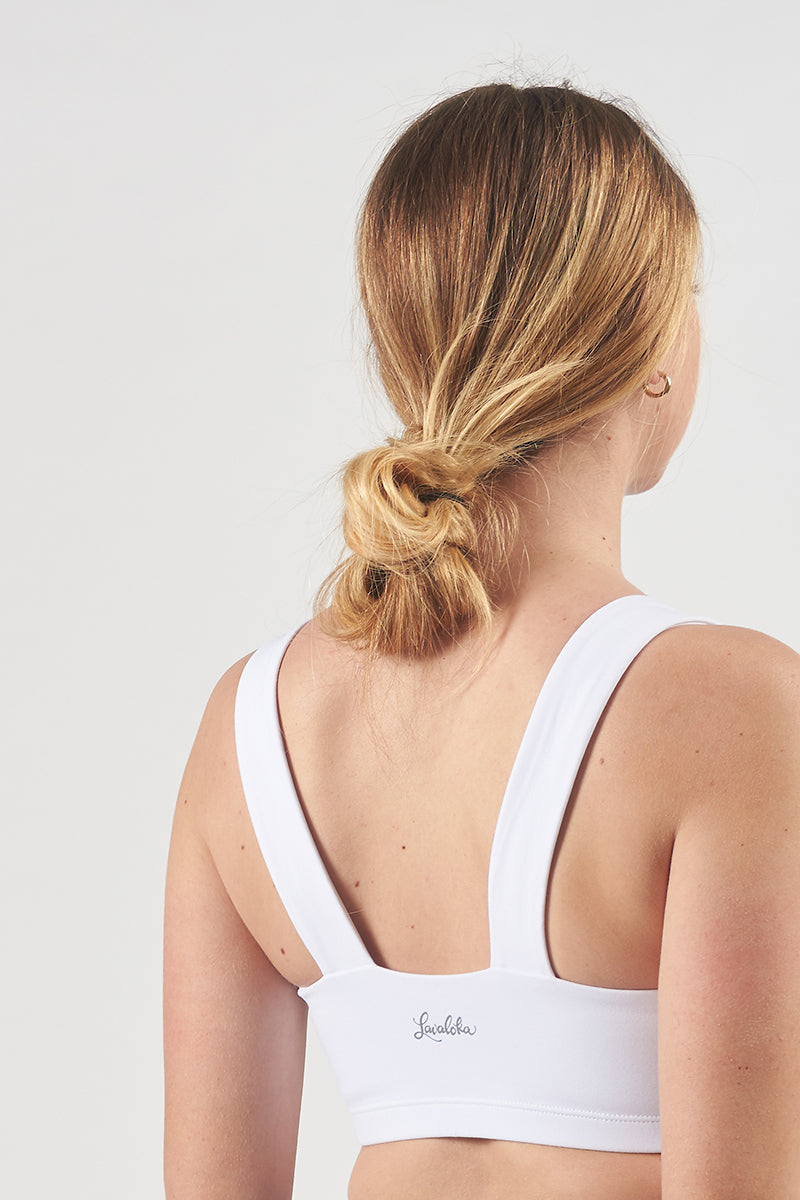 Sophie Bandeau Bra - White