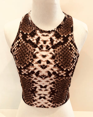 Python Sports Crop Top