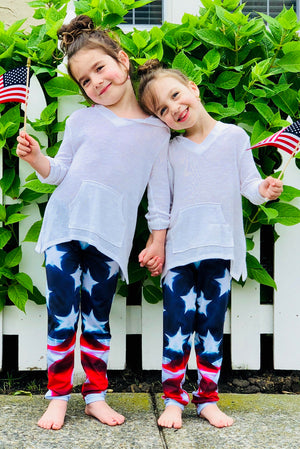 FKELYI American Flag Girls Leggings Size 6-7 Years Lightweight Training  Teen Girls Yoga Pants High Waisted Leisure Active Tights,4 of July 