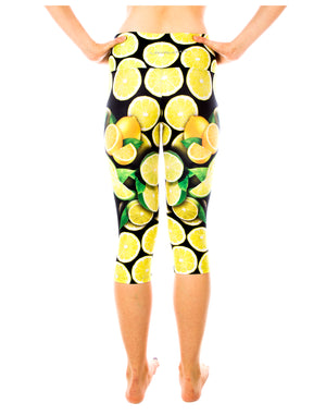 Lemon Lime Capri Yoga Pants
