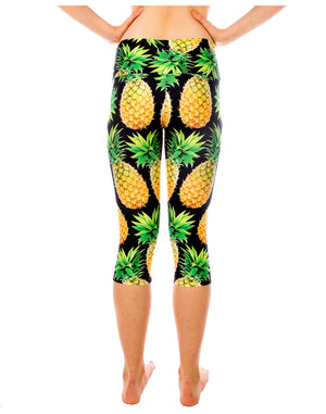 Pineapple Capri Yoga Pants