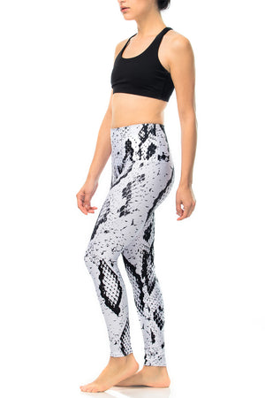 White Python Yoga Pants